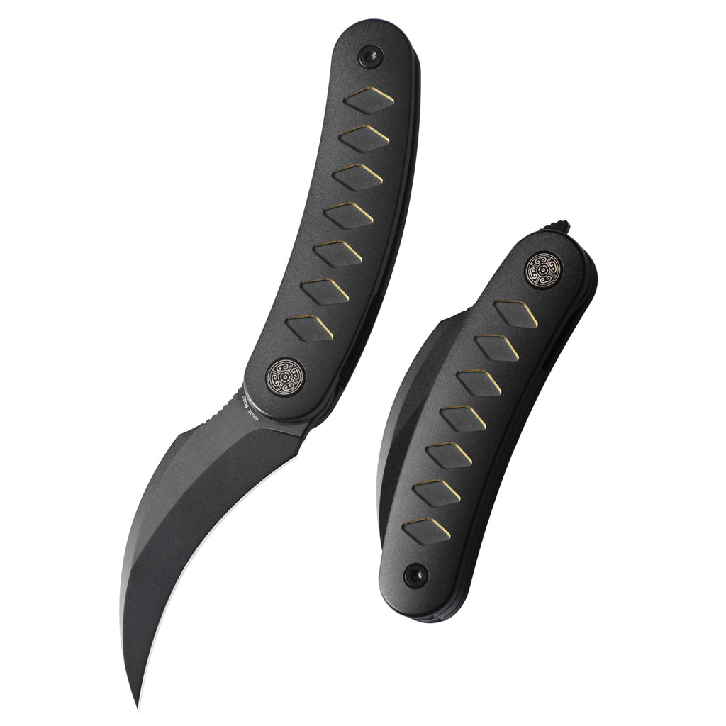 CAVOLKNIFE Kage-C03 Front Flipper Knife Anodized